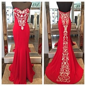 JOVANI RED DRESS
